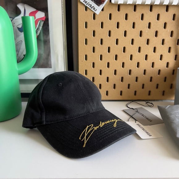 Size Large - Balenciaga Logo Embroidered Baseball Cap - Picture 1 of 8